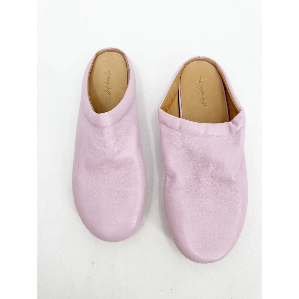 Marsèll Slip On Leather Mules Pink Purple Lavender 38.5 NEW‎